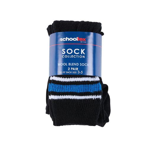 Schooltex Striped School Socks 2 Pack