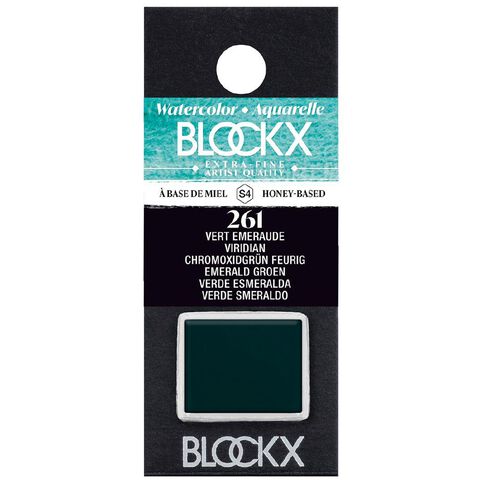 BLOCKX Watercolour Half Pan S4 261 Viridian