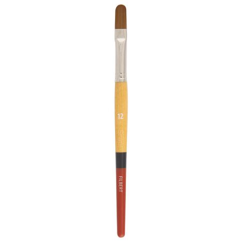 Princeton Snap Brush Short Handle Taklon Filbert 12 Gold