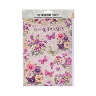 Decoupage Paper A4 2Desx2 4Sheets With Assorted Colours