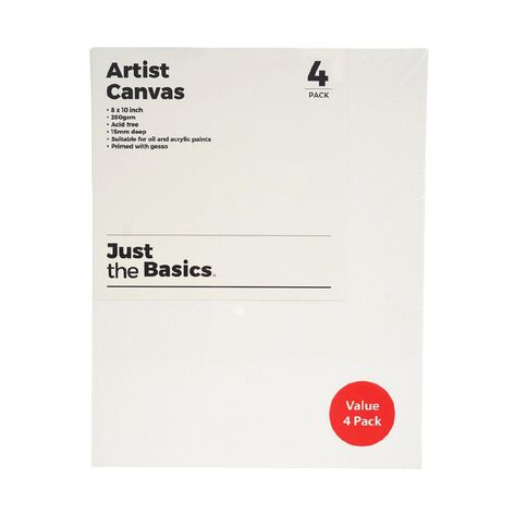 Just the Basics Canvas 8 x 10 Inch