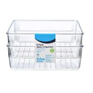 Living & Co Alexy Drawer Organiser 15.2cm x 15.2cm x 5.4cm 2 Pack