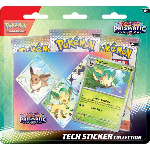 Pokemon Scarlet & Violet Prismatic Evolutions Tech Sticker Blister