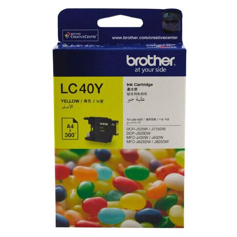 Brother Ink LC40 Yellow (300 Pages)