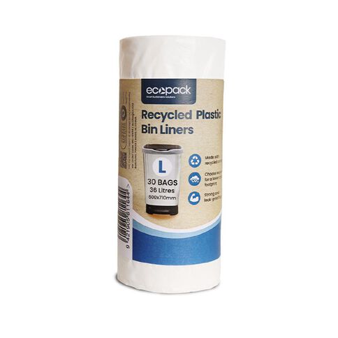 Ecopack Ocean-Bound Recycled Plastic Bin Liners Large
