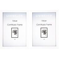 Living & Co Value Certificate Frame 2 Pack