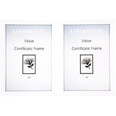 Living & Co Value Certificate Frame 2 Pack