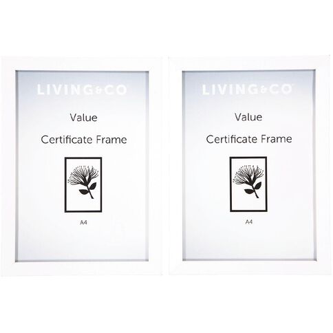 Living & Co Value Certificate Frame 2 Pack