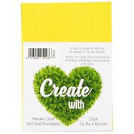 Create With C6 Envelopes Metallic Gold 25 Pack