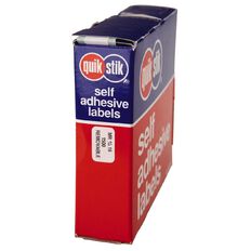 Quik Stik Labels Mr1016 10mm x 16mm 1500 Pack White
