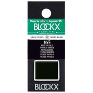 BLOCKX Watercolour Half Pan S2 165 Phthalo Green Green