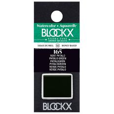 BLOCKX Watercolour Half Pan S2 165 Phthalo Green Green