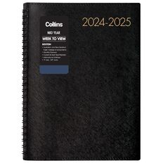 Collins Diary Mid Year Boston A53 Week To View 2024-2025