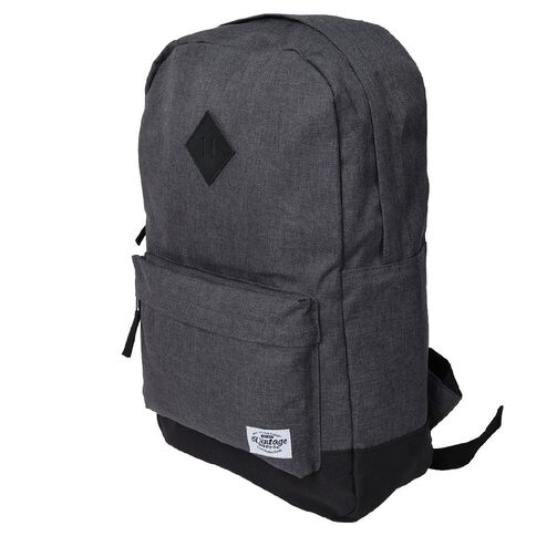 H&H Recycled Vintage Backpack Charcoal/Marle 15L