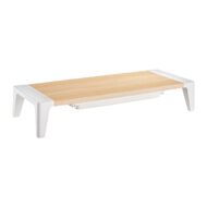 Bracom Universal Tabletop Monitor Riser with drawer White
