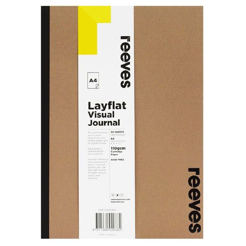 Reeves Visual Journal Layflat Kraft A4 30 Sheets