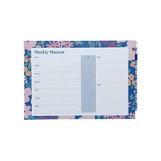 Uniti Floral A4 Weekly Planner Purple Mid