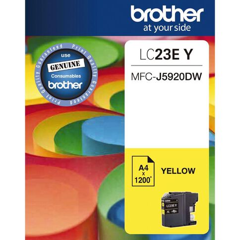 Brother Ink LC23E Yellow (1200 Pages)