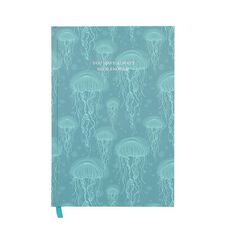 Uniti Jelly Fish Hardback Notebook Green A5