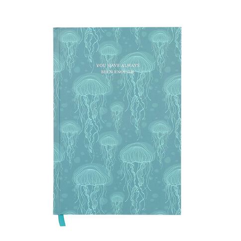 Uniti Jelly Fish Hardback Notebook Green A5