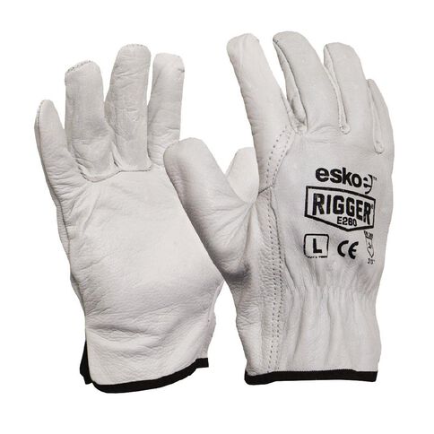 Esko Natural Cowgrain 'A' Grade Rigger Glove Large