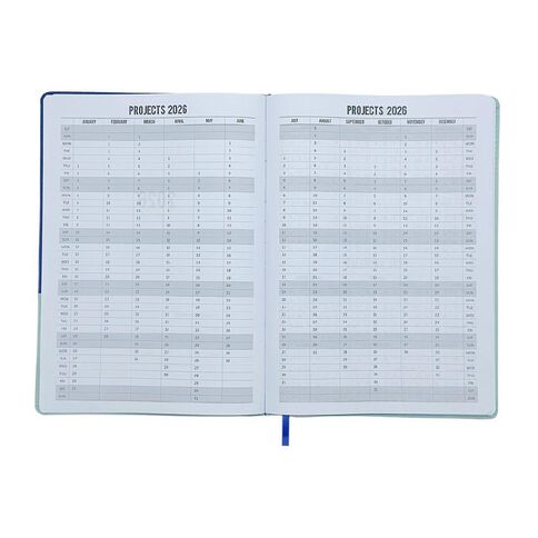 WS 2026 Diary Week To View Wave Multi-Coloured