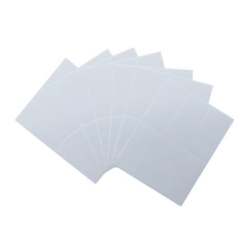 WS Rectangle Handwritable Stickers 42 Labels 25mm X 50mm