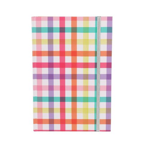 Uniti Kids Rainbow Check A5 Notebook Uniti Kids Rainbow Check A5 Notebook