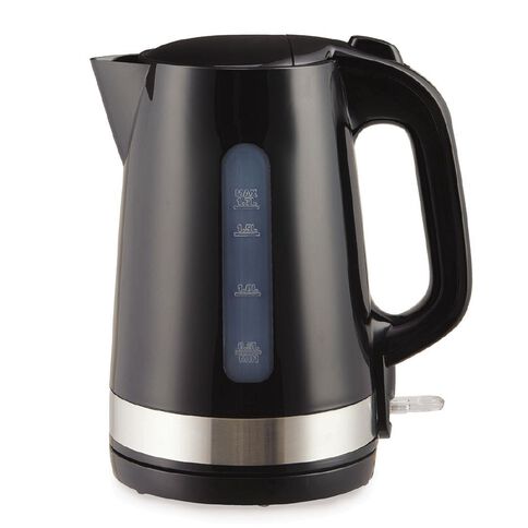 Living & Co Metal Trim Kettle 1.7L Black