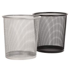 Round Mesh Rubbish Bin - 23cm x 27cm Assorted