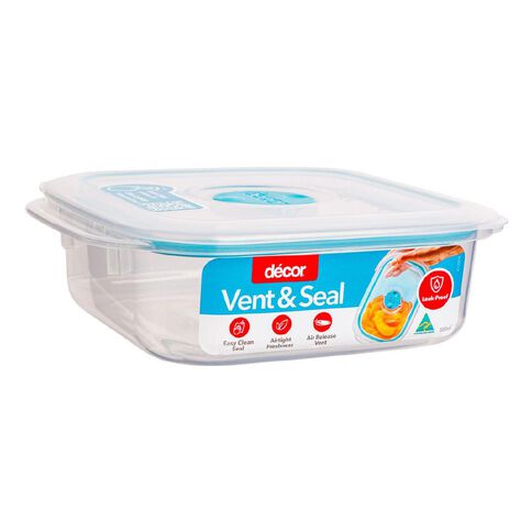 Decor Vent & Seal Plastic Square Clear 500ml