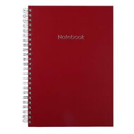 Uniti Colour Pop Notebook Spiral Hardback Red A5