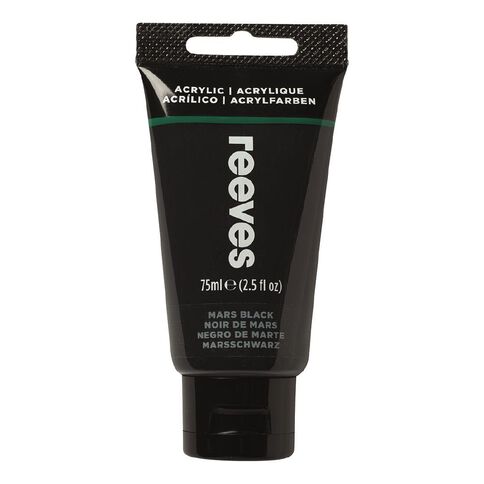 Reeves Fine Acrylic Paint Mars Black 75ml