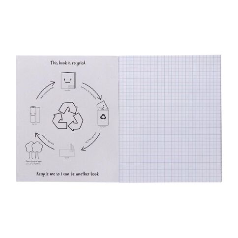 WS Exercise Book 1E5 7mm Quad 36 Leaf Blue Mid