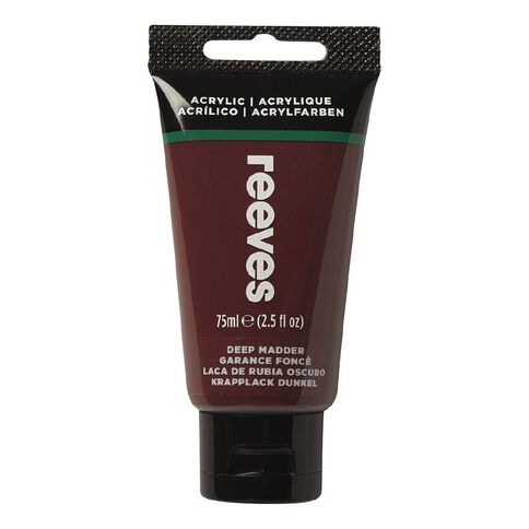 Reeves Fine Acrylic Paint Deep Madder 290 75ml