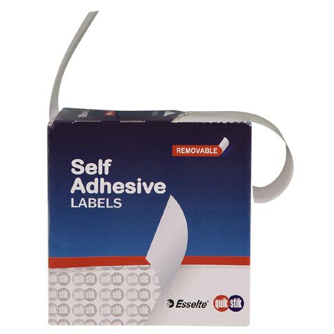 Quik Stik Labels Removable Labels White 44mm x 89mm 100 Pack