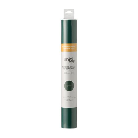 Uniti Craft Matte Removeable Vinyl 30.5Cm X 50Cm Green