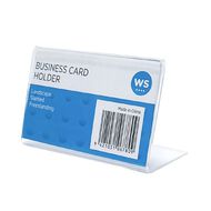 WS Slanted Landscape Business Card Clear