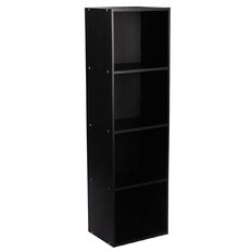 Living & Co Mia Bookcase 4 Tier Black