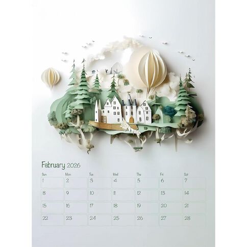 Easy2C 2026 Calendar Imaginarium Wall Art