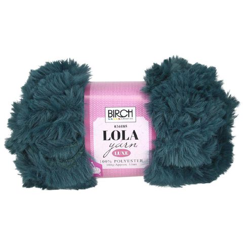 Birch Lola Yarn 100% Polyester 100g Teal