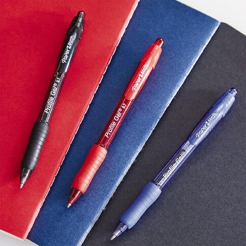 Paper Mate Profile Retractable Business 0.7mm Gel Pens Assorted 4 Pack