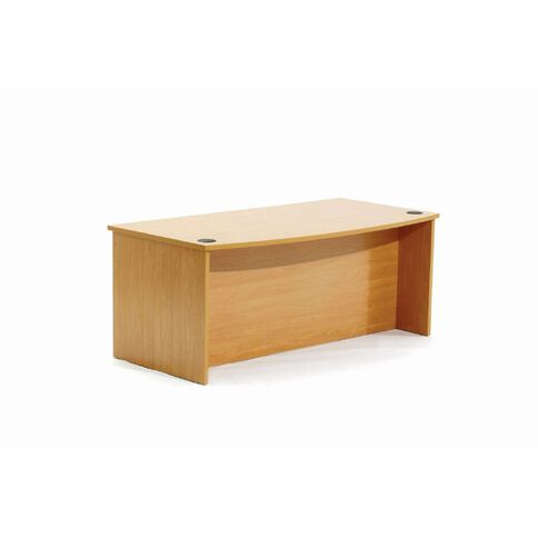 Ergoplan Bow Front Desk 1800 Tawa