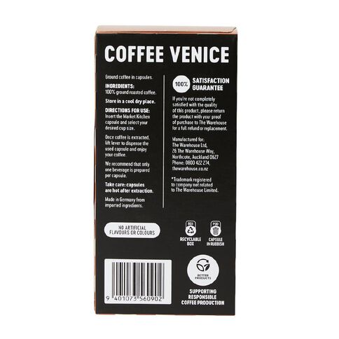 Market Kitchen Coffee Capsule Venice 10 Pack
