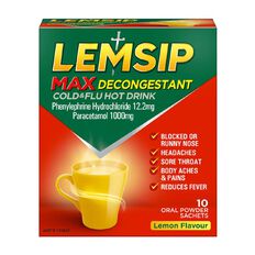 Lemsip Max Decongestant Sachets 10s - LIMIT OF 2 PER CUSTOMER