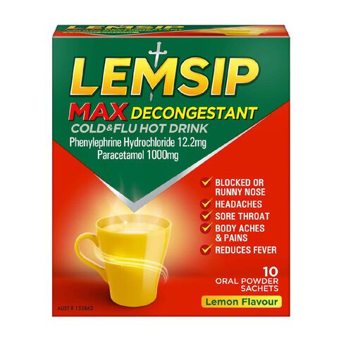 Lemsip Max Decongestant Sachets 10s - LIMIT OF 2 PER CUSTOMER