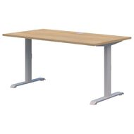 Rapid Fixed Height Desk 1200 x 700 Silver