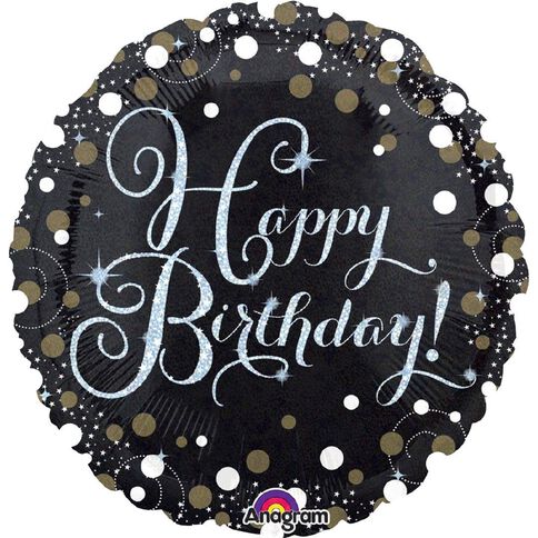 Anagram Holographic Sparking Birthday Foil Balloon Standard 17in
