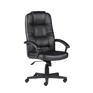 Chair Solutions Task Executive Chair Black Leatherette With Arms