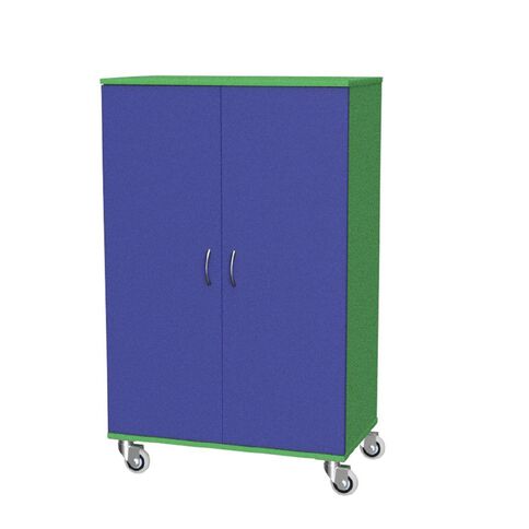 Zealand Cupboard Mobile Green/Blue 800mm x 450mm x 1200mm